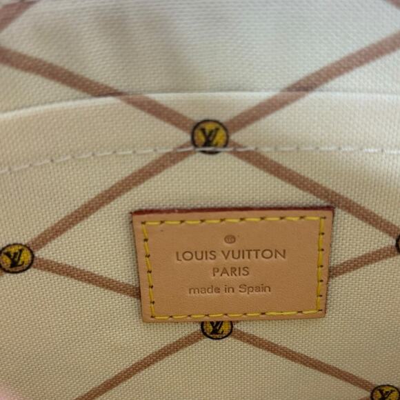 Louis Vuitton Neverfull Pochette Wristlet Damier Azur - Picture 4 of 4